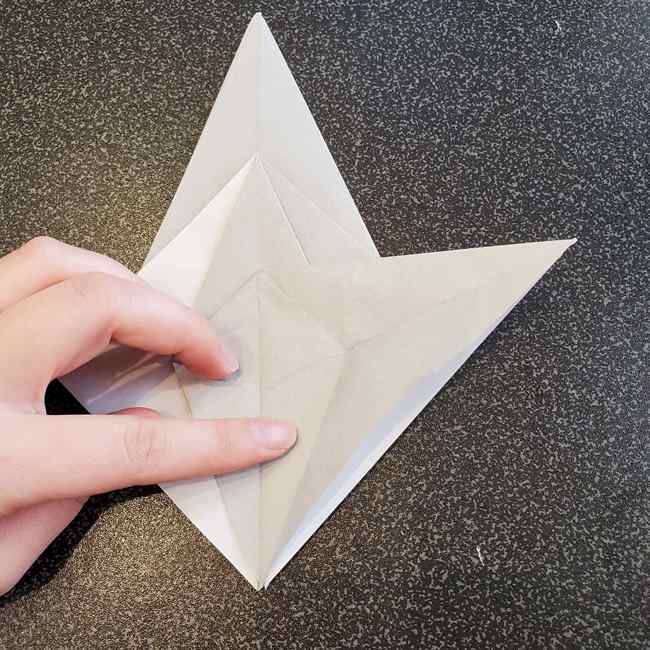 折り紙で作るカラス 難しいけどリアルな折り方作り方②全体(15)