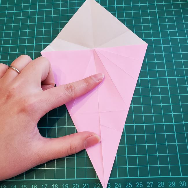 カービィの折り紙 難しい作り方折り方①基本(14)