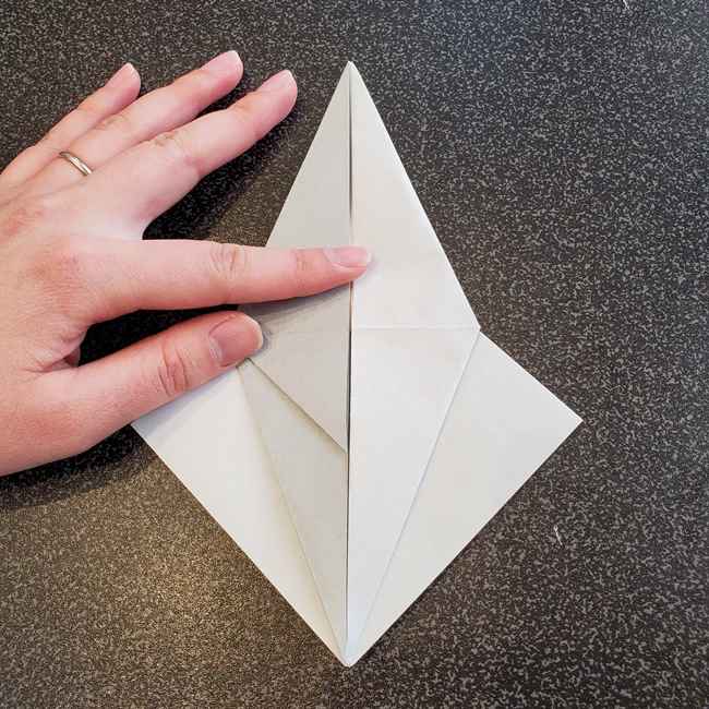折り紙で作るカラス 難しいけどリアルな折り方作り方①基本(24)