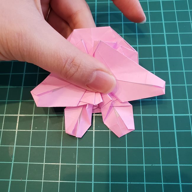 カービィの折り紙 難しい作り方折り方③からだ(31)