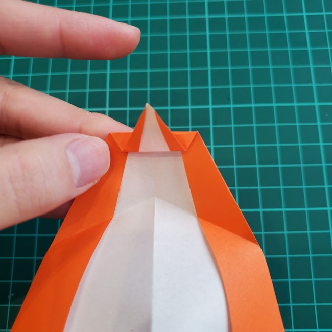 折り紙でペンギンが立つ折り方作り方(17)