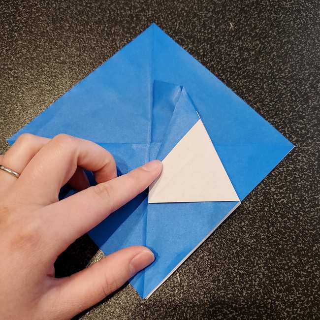 折り紙の名札 ペンギンの作り方折り方②全身(13)