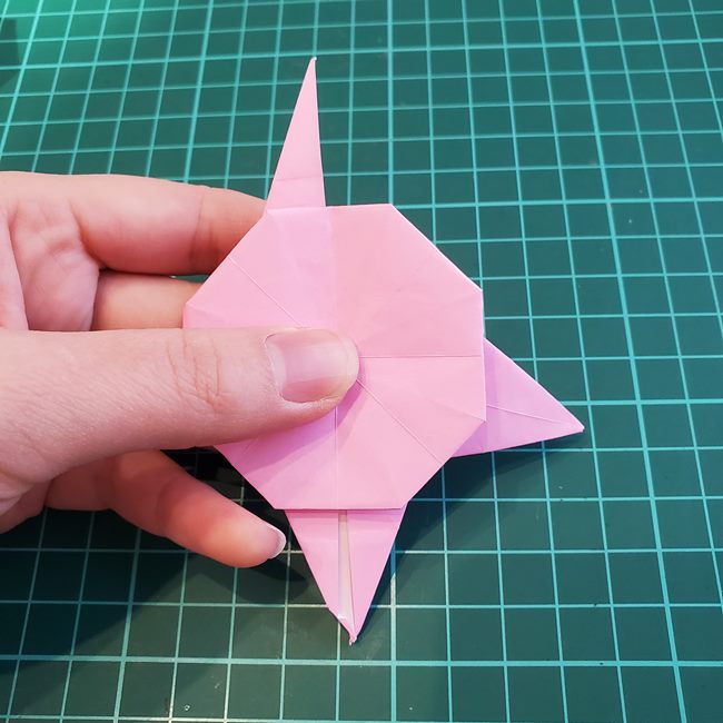 カービィの折り紙 難しい作り方折り方③からだ(21)