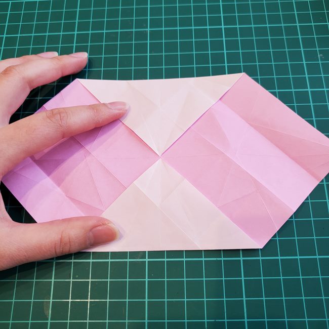カービィの折り紙 難しい作り方折り方②折り筋(10)