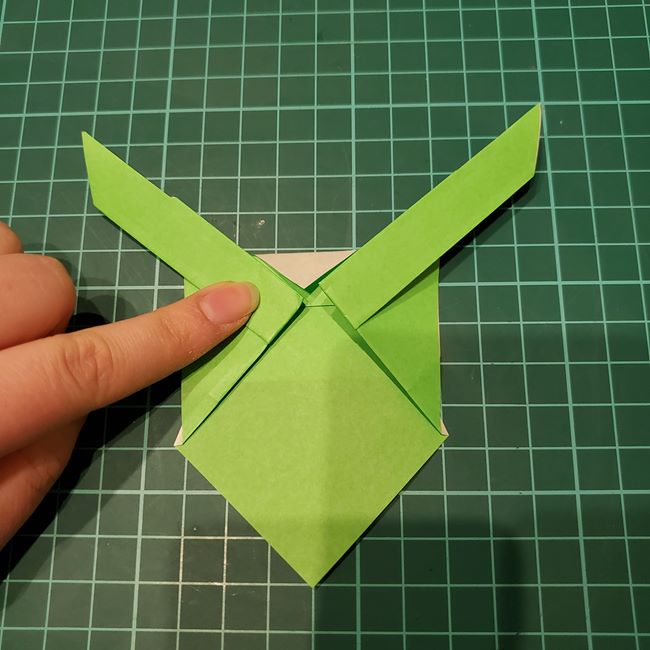 わんわんの折り紙 簡単な折り方作り方(11)