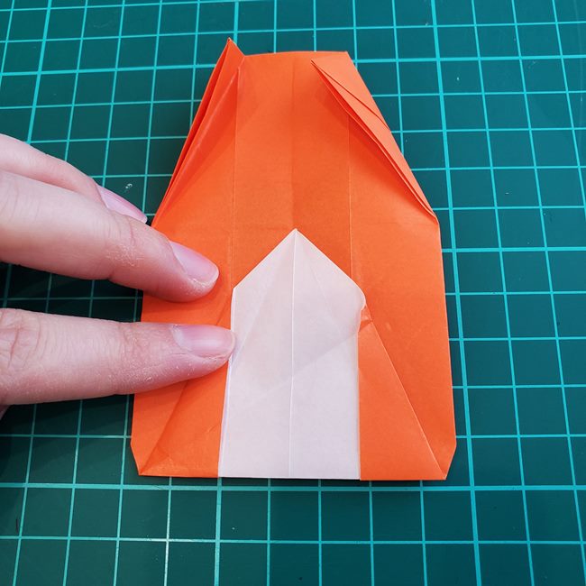 折り紙でしおりのペンギンの作り方折り方（平面の折り図)②からだ(19)