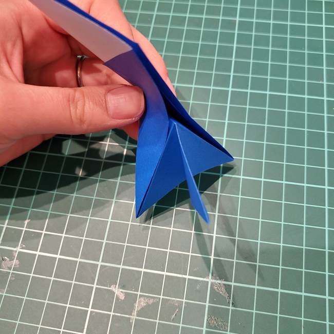 折り紙のペンギン 立体的な作り方折り方①基本(24)
