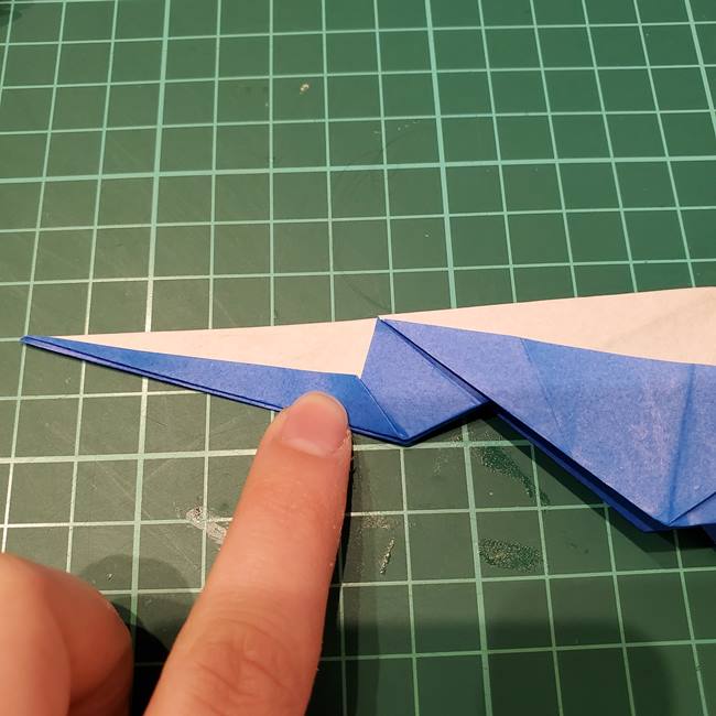 折り紙のペンギン 立体的な作り方折り方③完成(9)