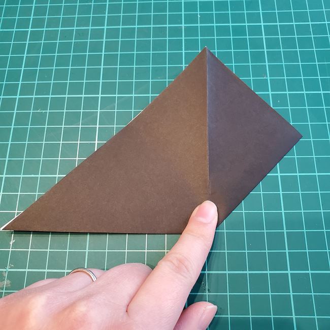 折り紙のカラス 立体的な作り方折り方(6)