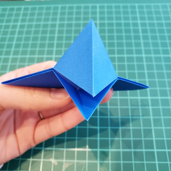 折り紙 パクパクカラスの折り方作り方(18)