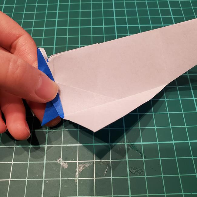 折り紙のペンギン 立体的な作り方折り方②足と羽(16)