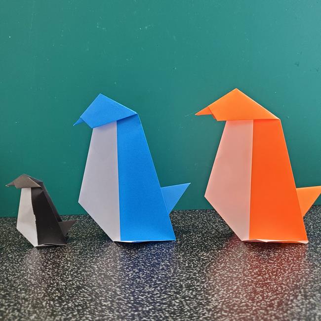 折り紙 ペンギンが立つ折り方♪自立してかわいい海の動物
