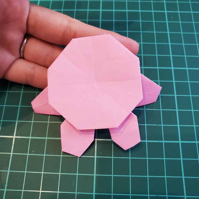 カービィの折り紙 難しい作り方折り方③からだ(32)