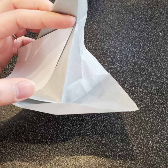 折り紙で作るカラス 難しいけどリアルな折り方作り方②全体(11)