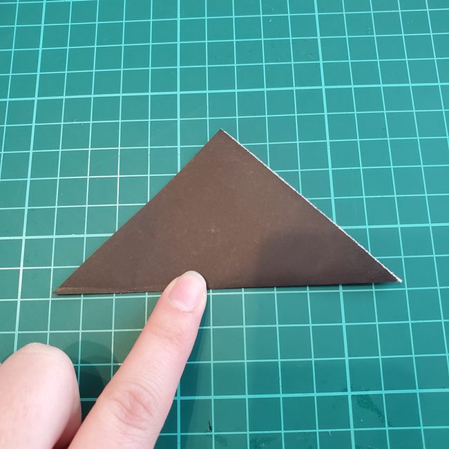 カラスを折り紙で可愛いく平面に作る作り方折り方③羽(2)