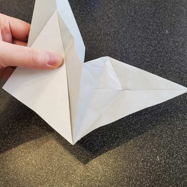 折り紙で作るカラス 難しいけどリアルな折り方作り方②全体(14)