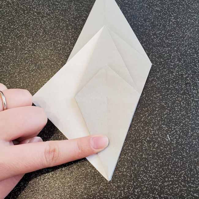 折り紙で作るカラス 難しいけどリアルな折り方作り方②全体(21)