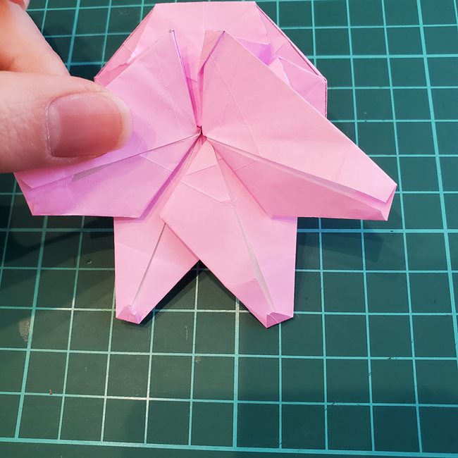 カービィの折り紙 難しい作り方折り方③からだ(28)