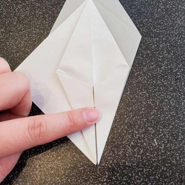 折り紙で作るカラス 難しいけどリアルな折り方作り方②全体(5)