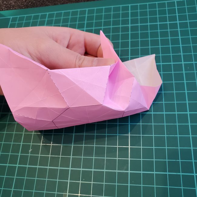 カービィの折り紙 難しい作り方折り方③からだ(5)