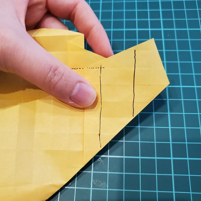 薔薇の折り紙 立体で難しい折り方作り方②基本の形(14)