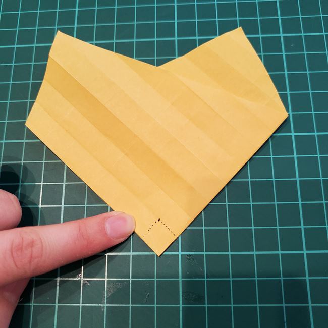 薔薇の折り紙 立体で難しい折り方作り方①折り筋(22)