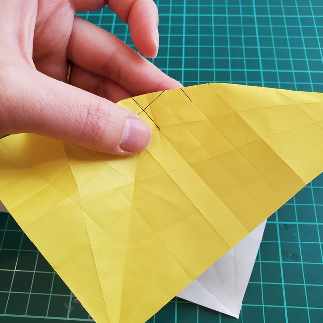 薔薇鶴の折り方作り方②基本の形(20)