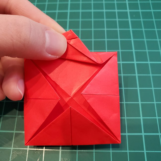 折り紙のメダル バラ（薔薇）の折り方作り方(18)