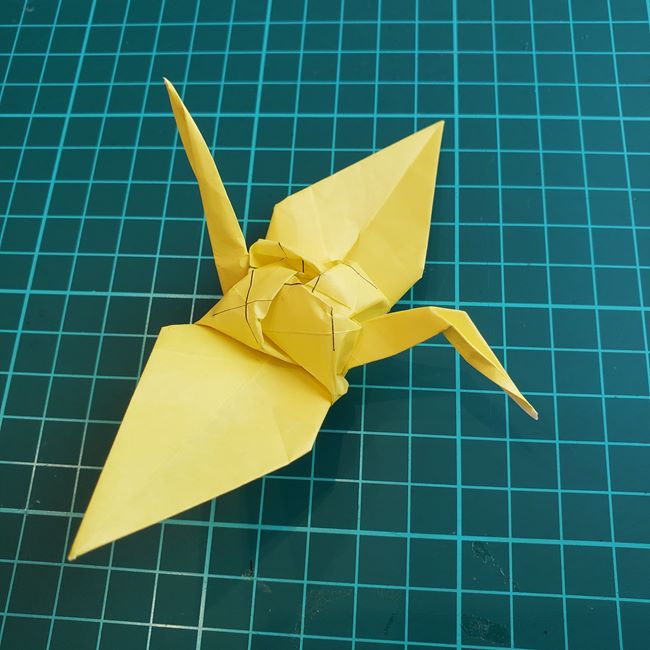 薔薇鶴の折り方作り方③鶴の形(19)
