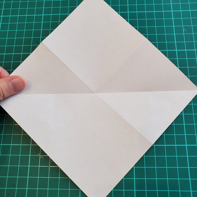 折り紙 ローズの折り方（簡単・立体的）①折り筋(7)