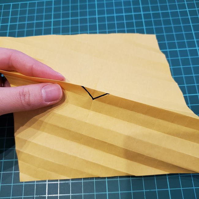 薔薇の折り紙 立体で難しい折り方作り方②基本の形(2)
