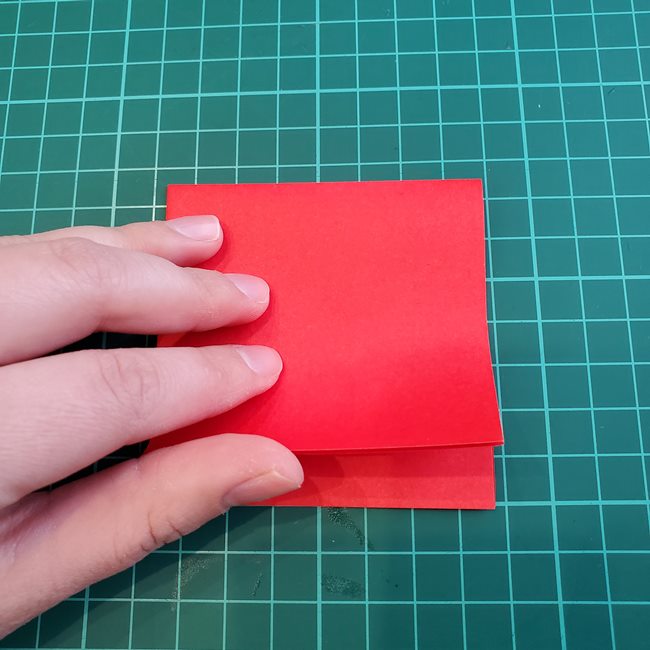 バラの折り紙 巻くすごい簡単に一枚で作る方法(1)