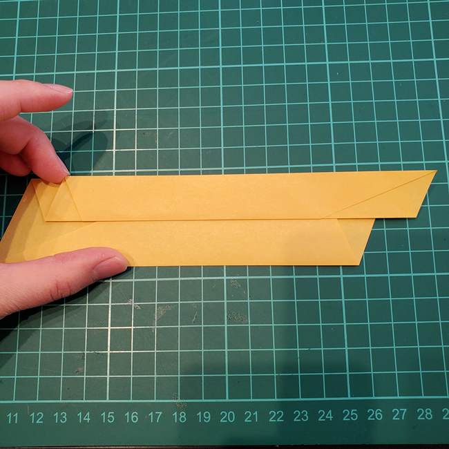 薔薇の折り紙 立体で難しい折り方作り方①折り筋(9)