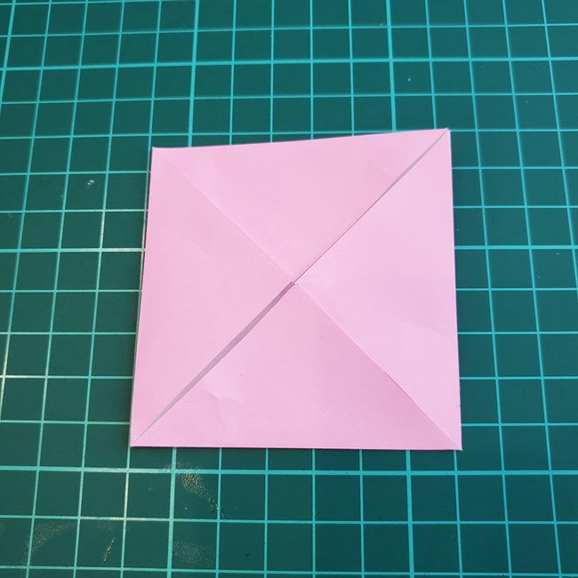 バラを折り紙3枚で立体的に作る折り方作り方②花びら2(6)
