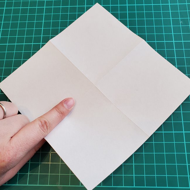 折り紙 ローズの折り方（簡単・立体的）①折り筋(5)