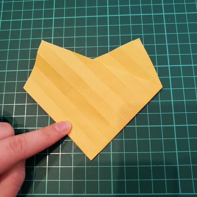 薔薇の折り紙 立体で難しい折り方作り方①折り筋(21)