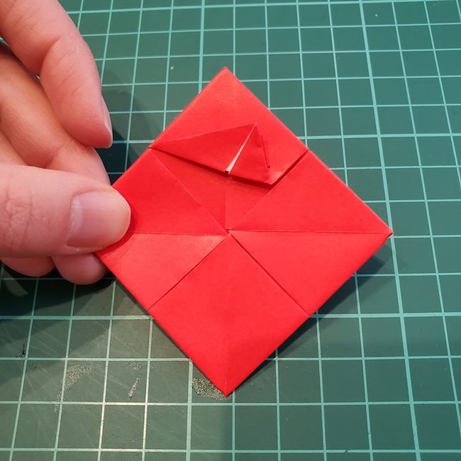 折り紙のメダル バラ（薔薇）の折り方作り方(12)