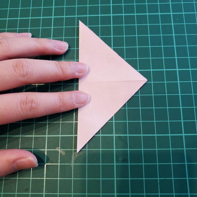 折り紙 バラのつぼみの折り方作り方①基本(4)