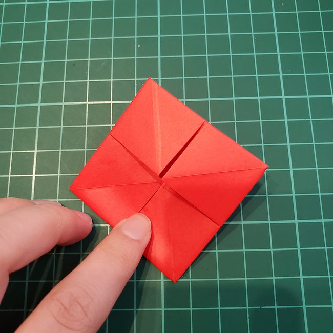 折り紙のメダル バラ（薔薇）の折り方作り方(10)