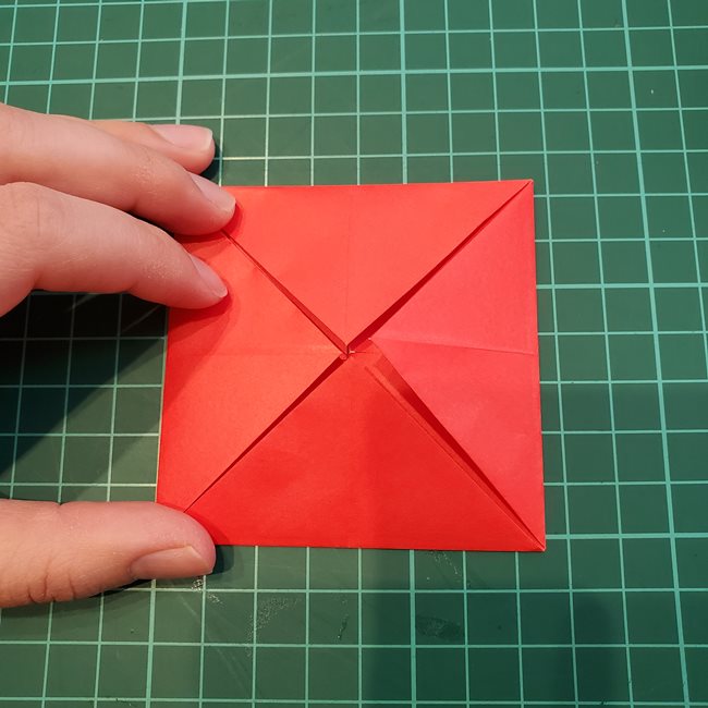 折り紙のメダル バラ（薔薇）の折り方作り方(7)