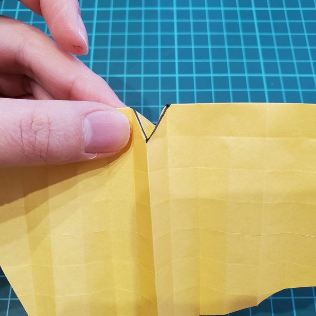 薔薇の折り紙 立体で難しい折り方作り方②基本の形(5)
