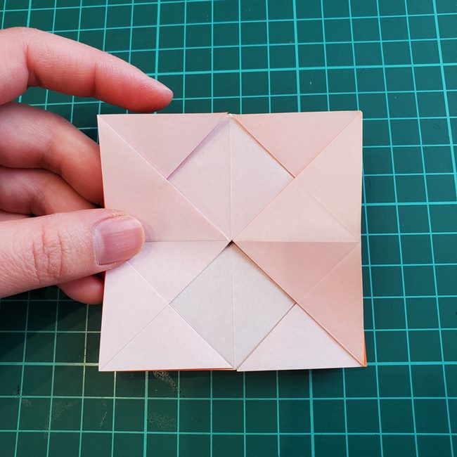 折り紙 ローズの折り方（簡単・立体的）②バラの形(15)