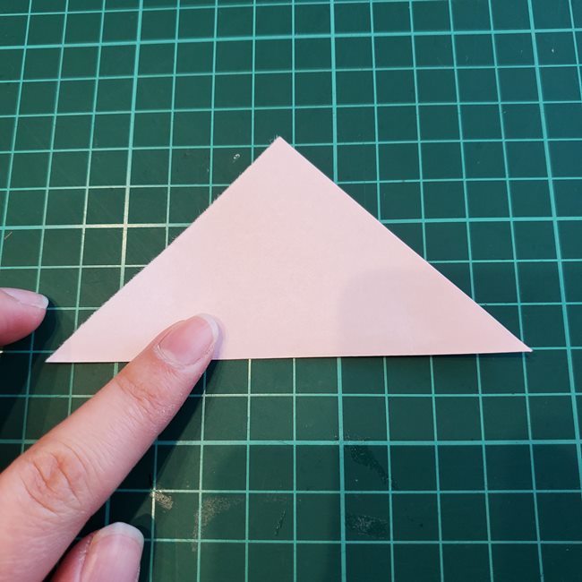 折り紙 バラのつぼみの折り方作り方①基本(2)