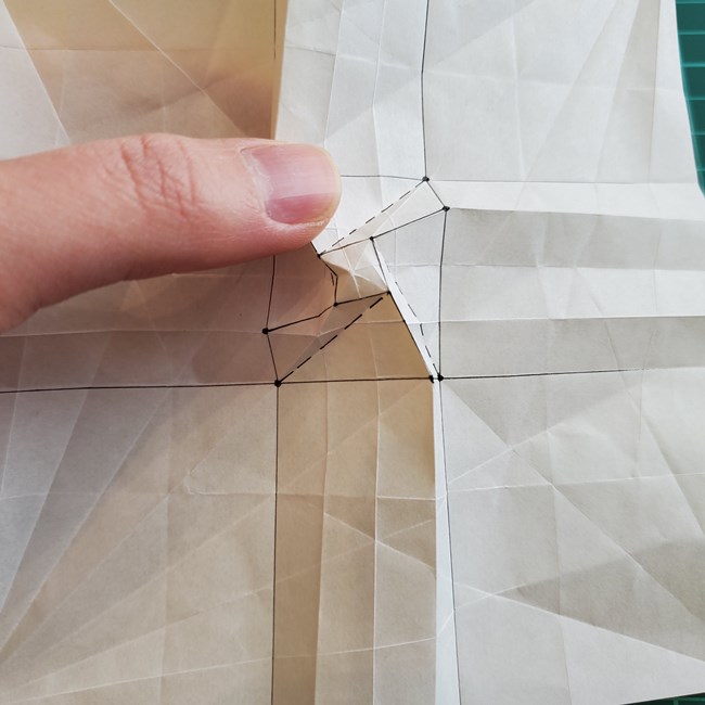 薔薇鶴の折り方作り方②基本の形(24)