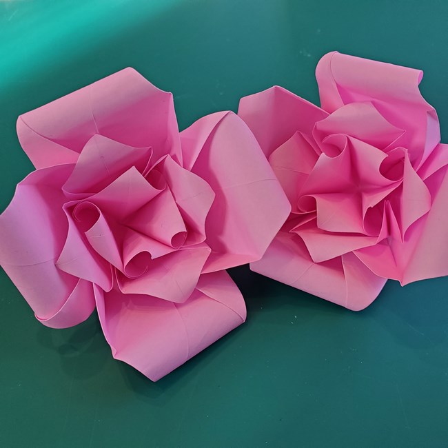 折り紙で薔薇の花束の作り方折り方①花