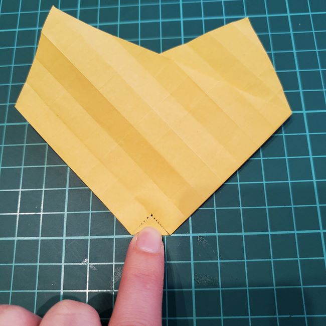 薔薇の折り紙 立体で難しい折り方作り方①折り筋(23)