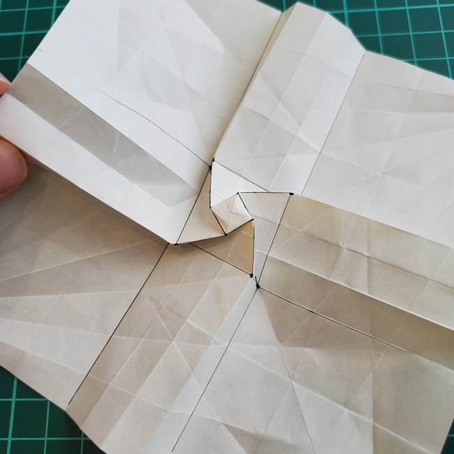 薔薇鶴の折り方作り方②基本の形(25)