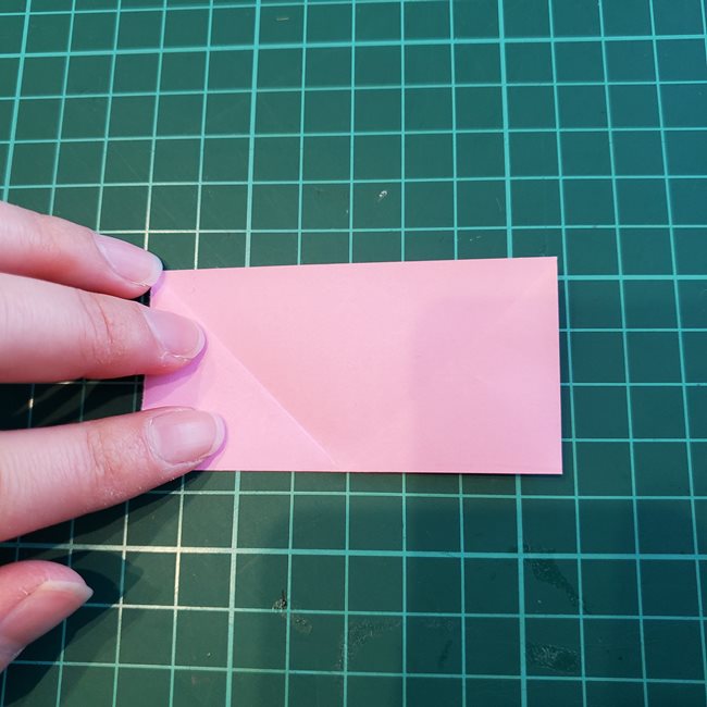 折り紙 バラのつぼみの折り方作り方①基本(6)