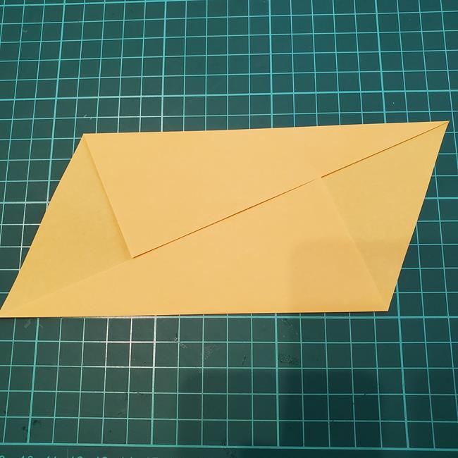 薔薇の折り紙 立体で難しい折り方作り方①折り筋(7)