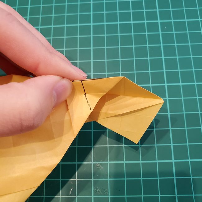 薔薇の折り紙 立体で難しい折り方作り方②基本の形(17)